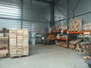 Stockage des fruits et légumes.