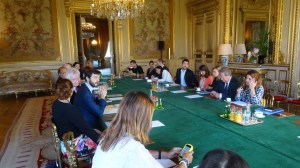 La délégation au Quai d'Orsay le 30 août dernier